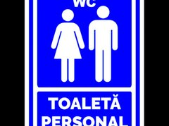 Semn toaleta personal